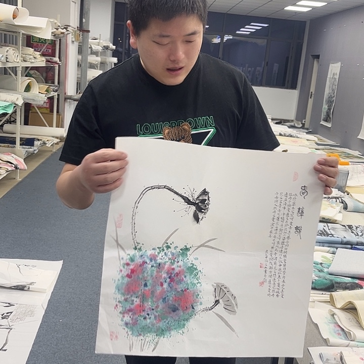 国画绘画作品多次