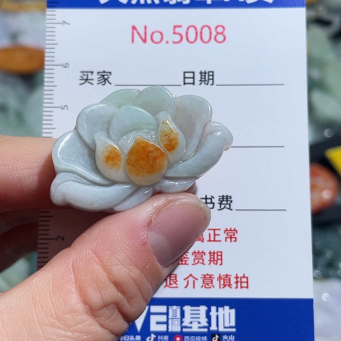 翡翠未镶嵌挂件5008