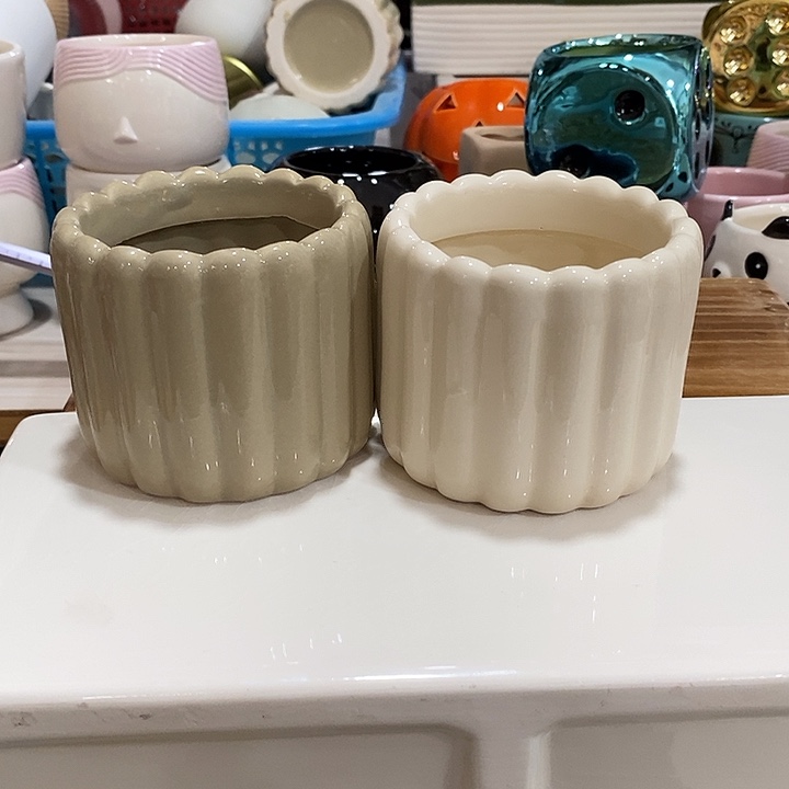 摆件多肉植物盆瑕疵有孔