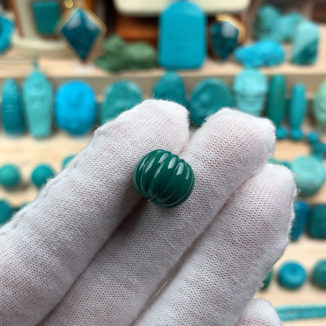 未镶嵌绿松石瓜珠卡12.2