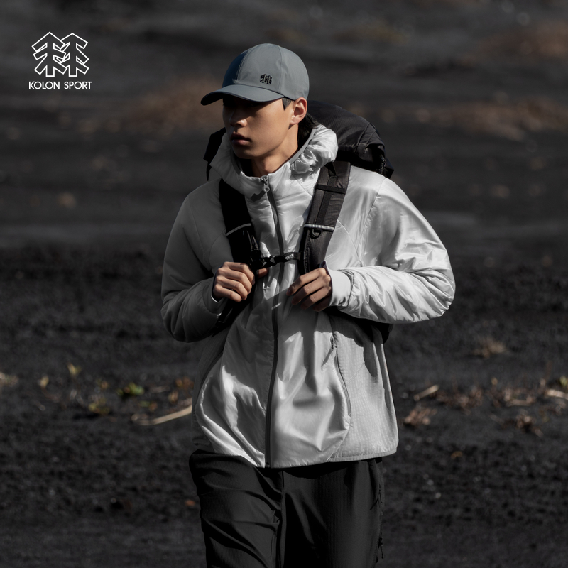 KOLON SPORT可隆保暖棉衣防泼水PERTEX防风LT VITAL M1男棉服夹克