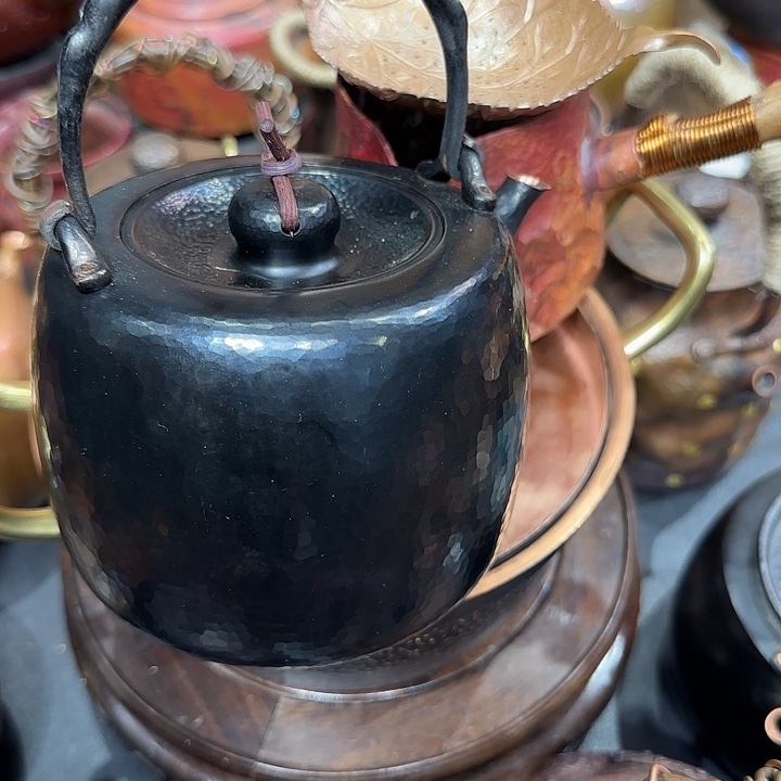 拐***使紫铜成本提梁壶小锅公道杯送一个茶漏