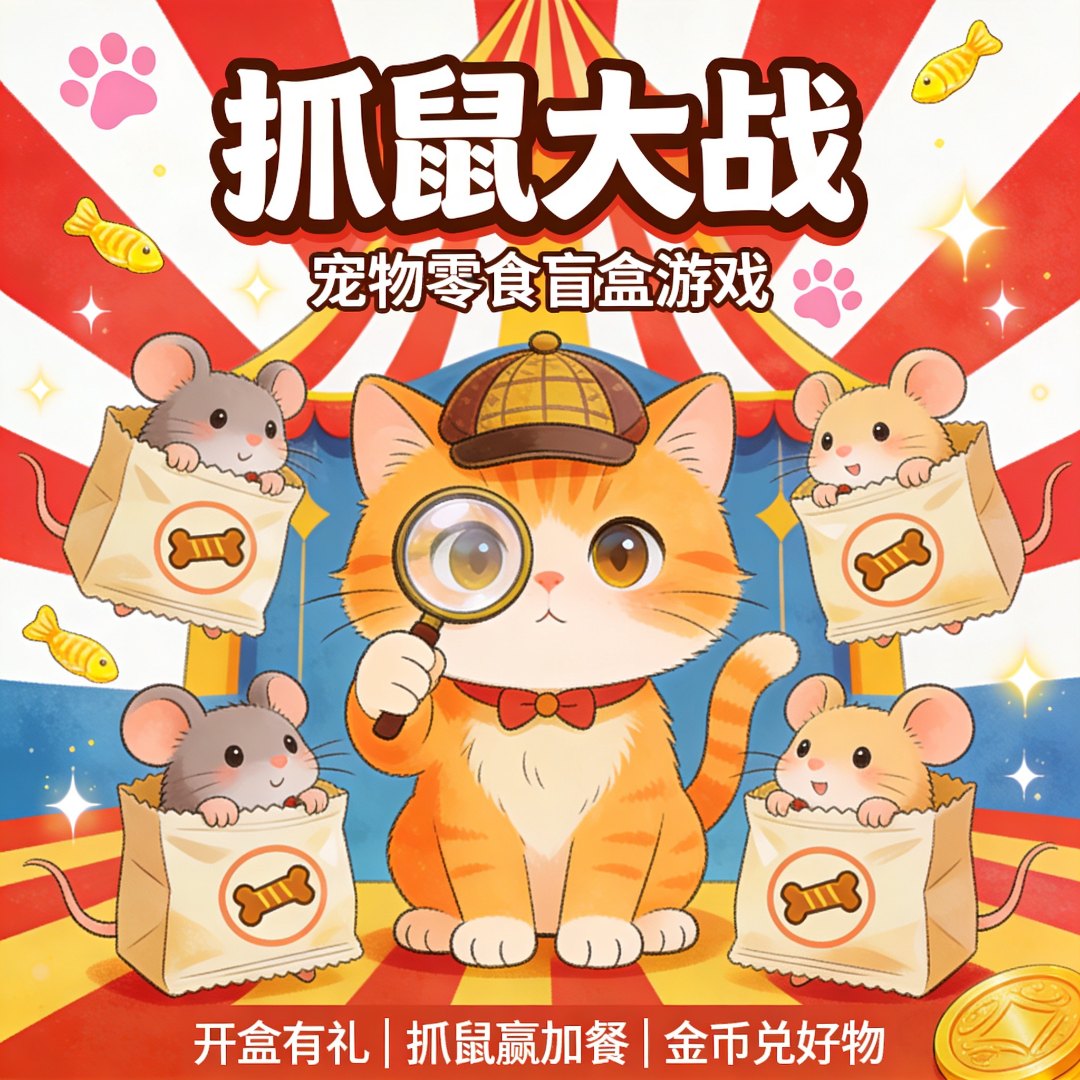 抓鼠大战 猫咪主食零食随心配