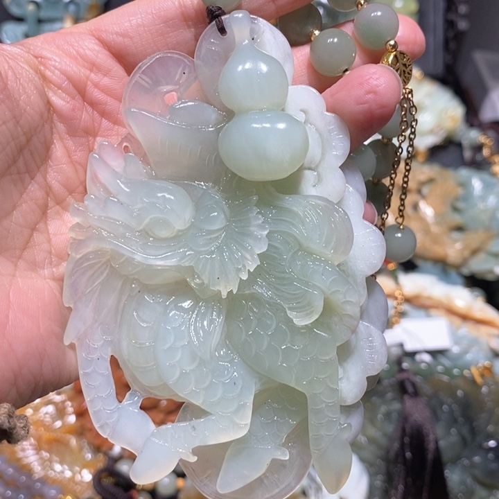 岫玉毛衣链未镶嵌