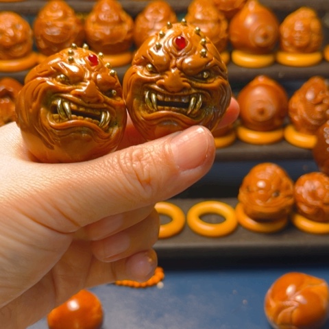 核桃手串/手链风***生橄榄核