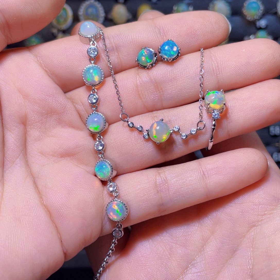 欧泊吊坠）银S925镶嵌?***?