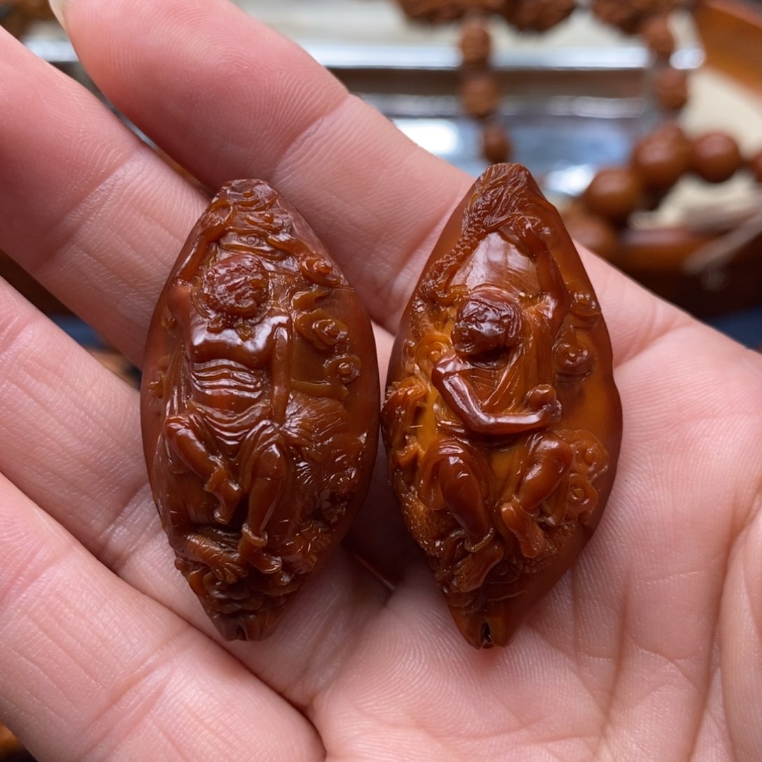 橄榄核手串/手链L****u降龙伏虎一对