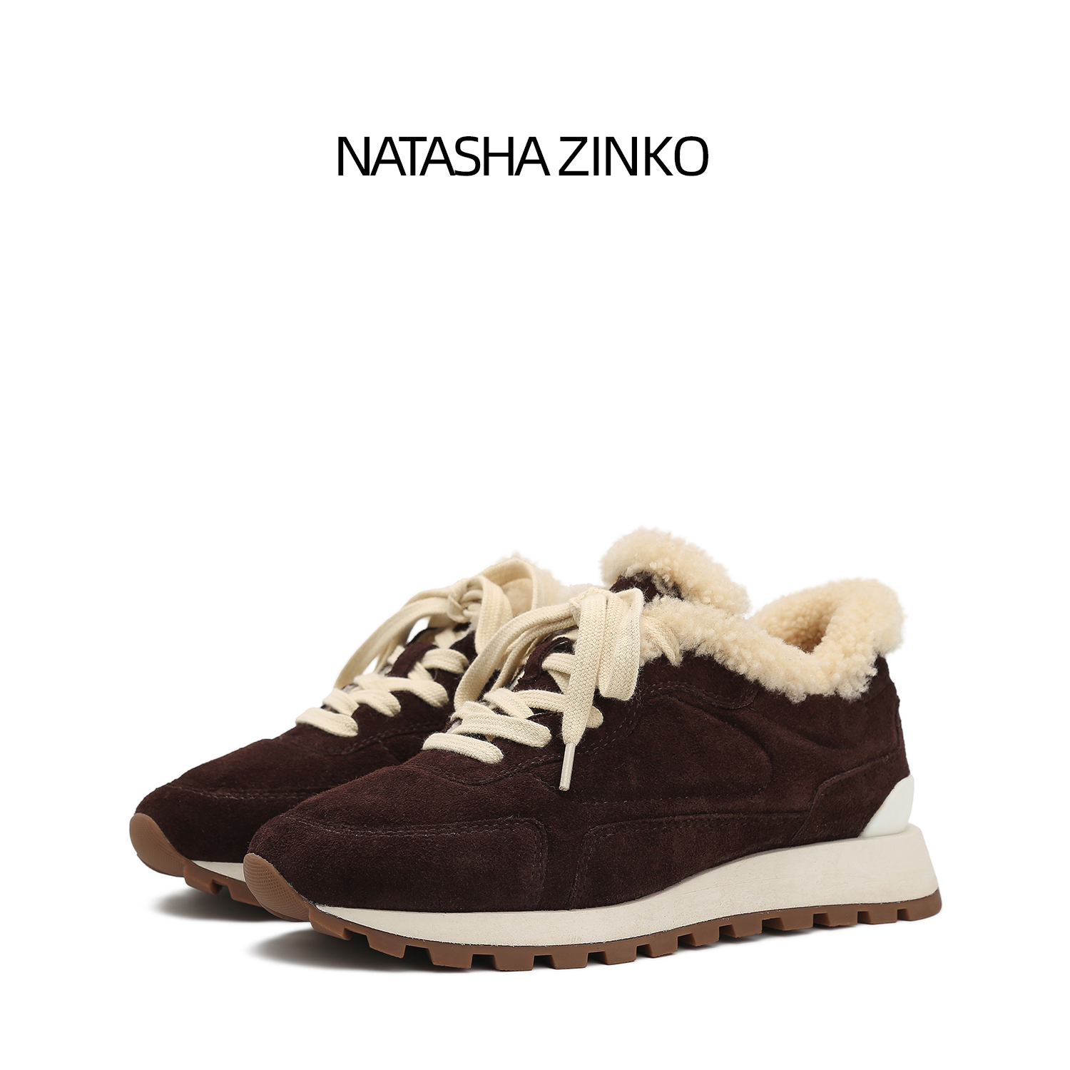 Natasha Zinko羊羔毛保暖休闲鞋女冬季毛毛鞋H06606