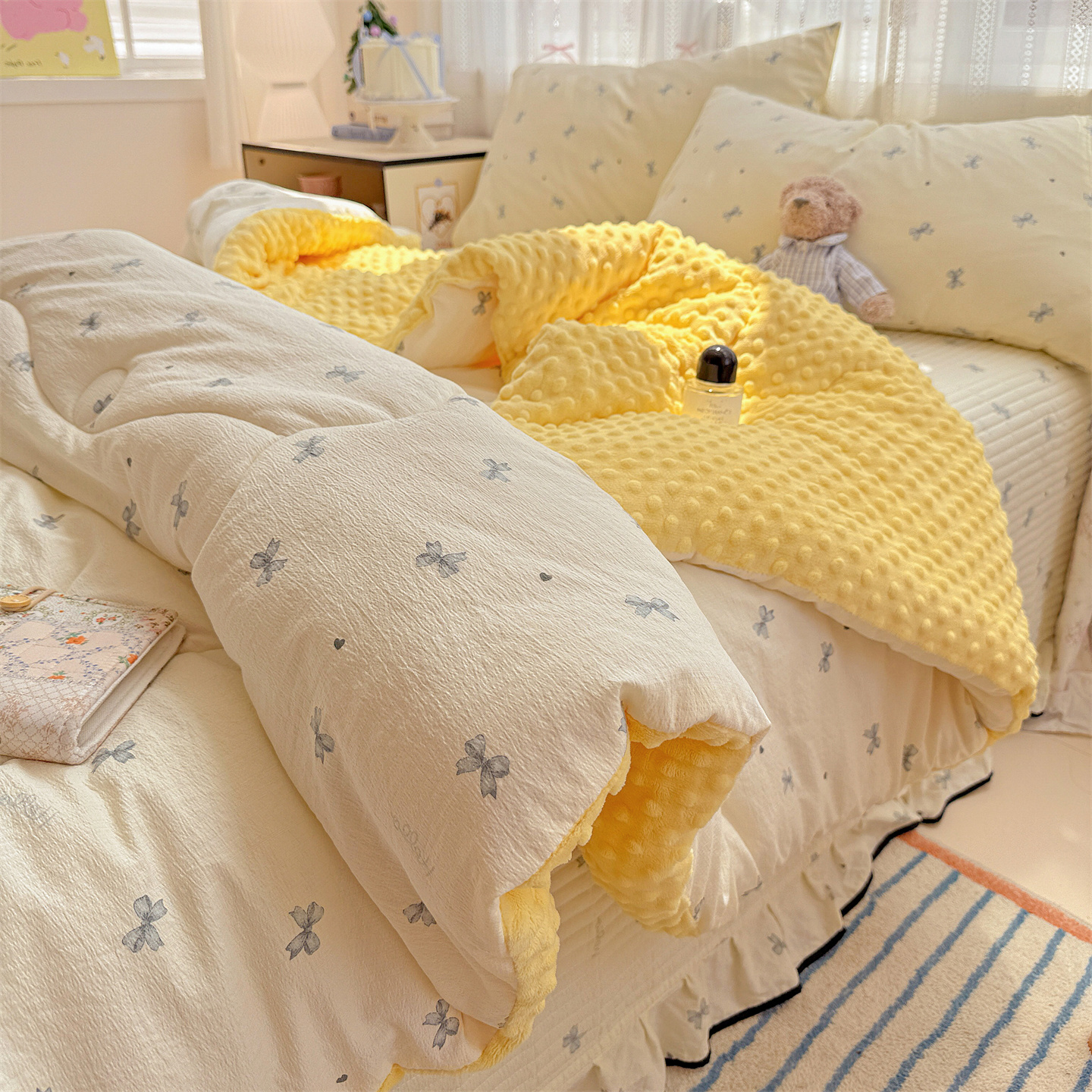 豆豆被子秋冬款被芯春秋被学生宿舍专用直播被子推荐家用冬被加厚