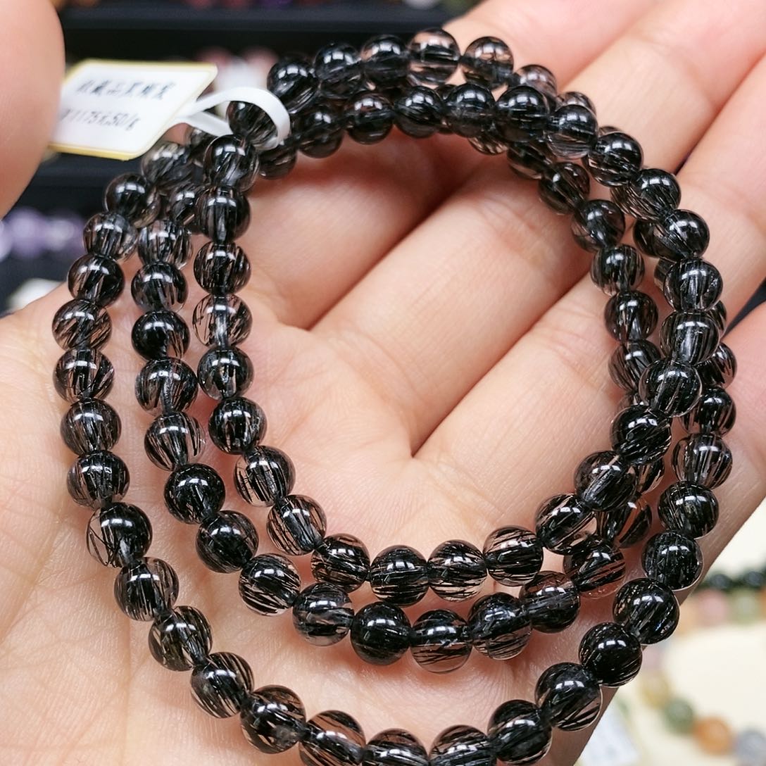 手串未镶嵌水晶黑发晶