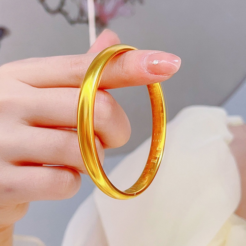 铜合金手镯 古法精工细沙传承泥鳅贝百福手镯7N宽面经典送妈妈