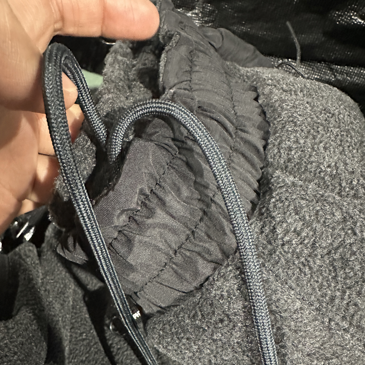 保暖连帽拼接绒绒保暖卫衣卫裤套装