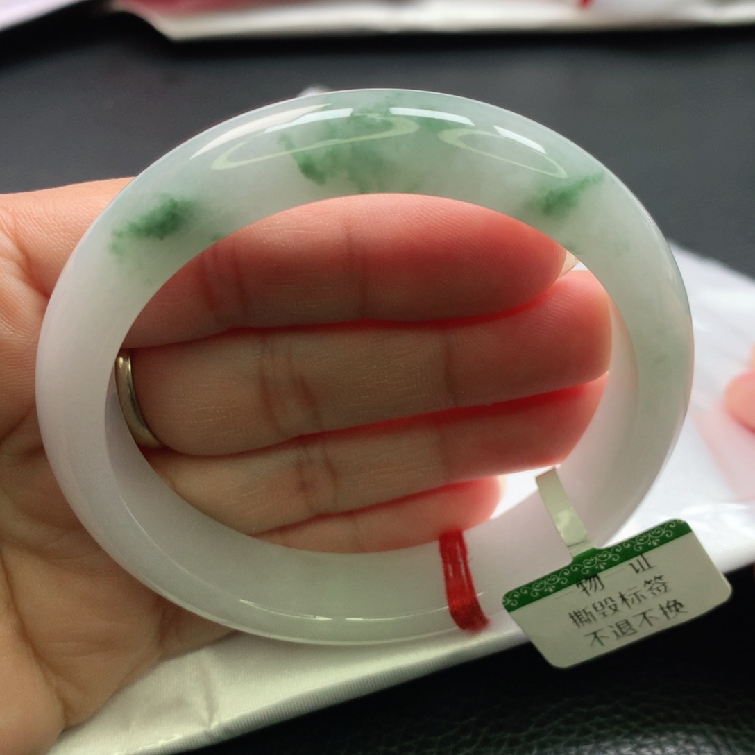 翡翠手镯未镶嵌缅甸58.59