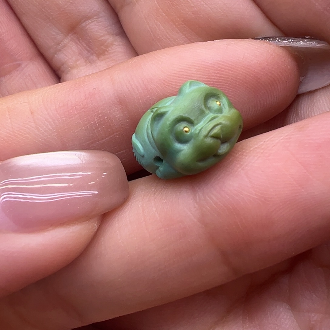 小***宙绿松石未镶嵌手链配件