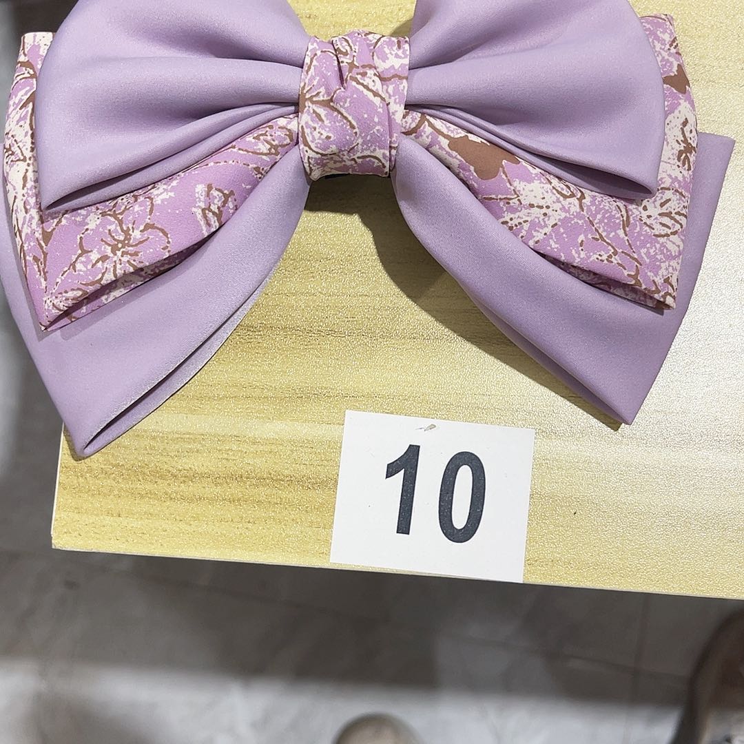 皮质铁合金蝴蝶结发夹