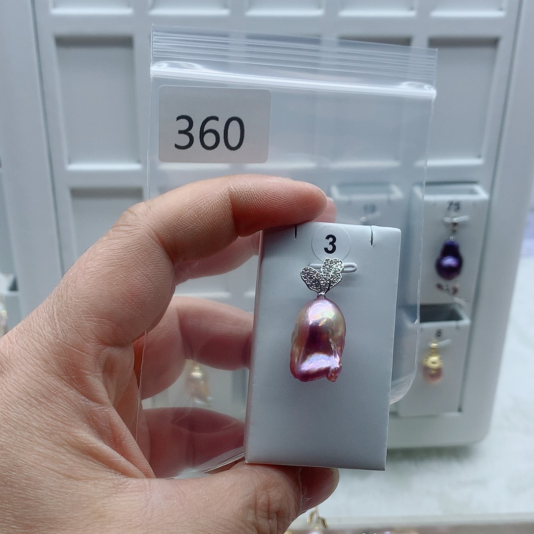 淡水珍珠吊坠(不含链)合金
