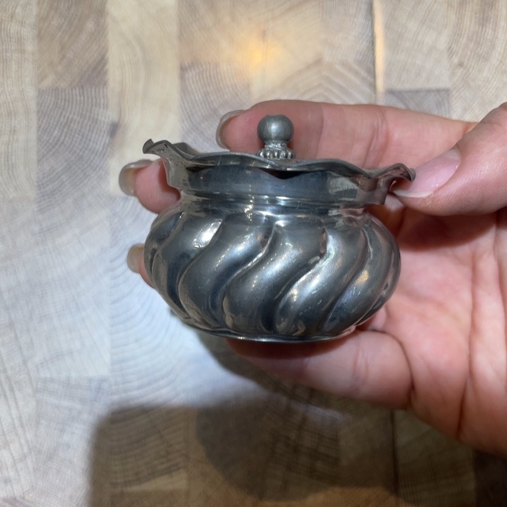 锡香炉茶道具摆件