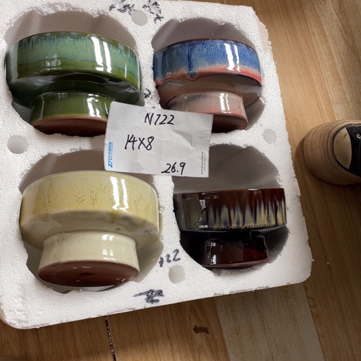 粗陶多肉花盆微瑕722