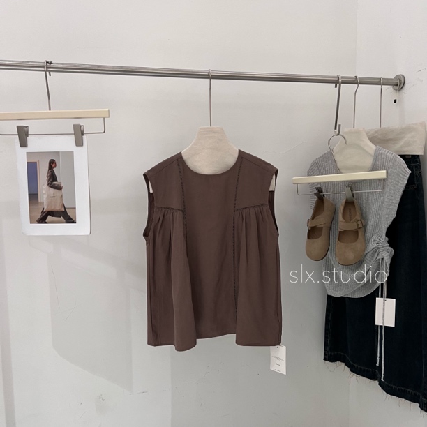 slx@ 2628 坎肩小衫