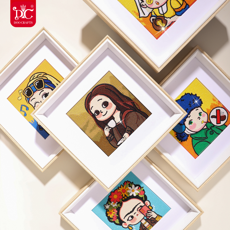 DC/蒂彩【迷你世界名画】钻石画儿童送闺蜜摆台十字绣手工diy礼物