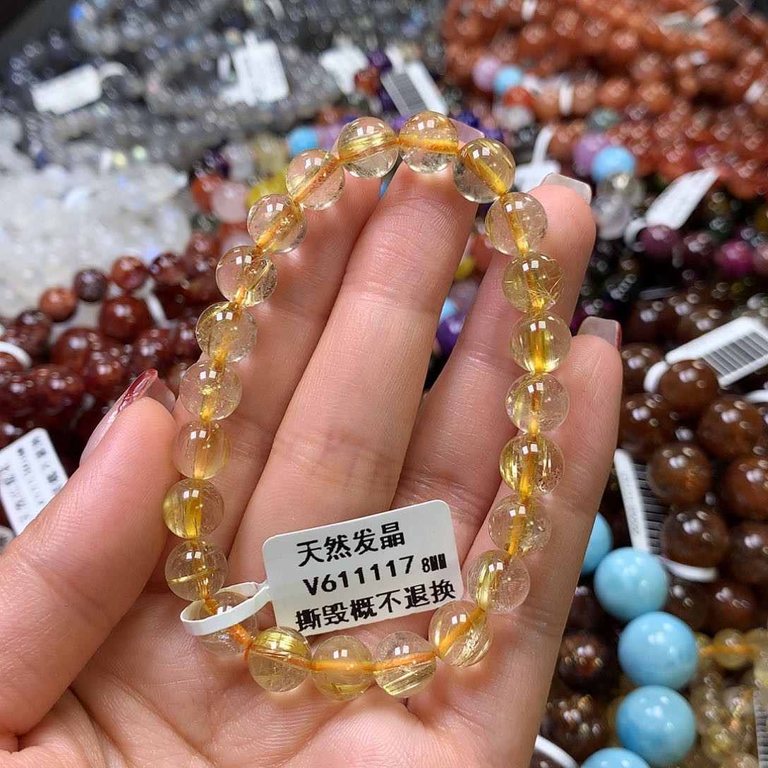 水晶手链未镶嵌，