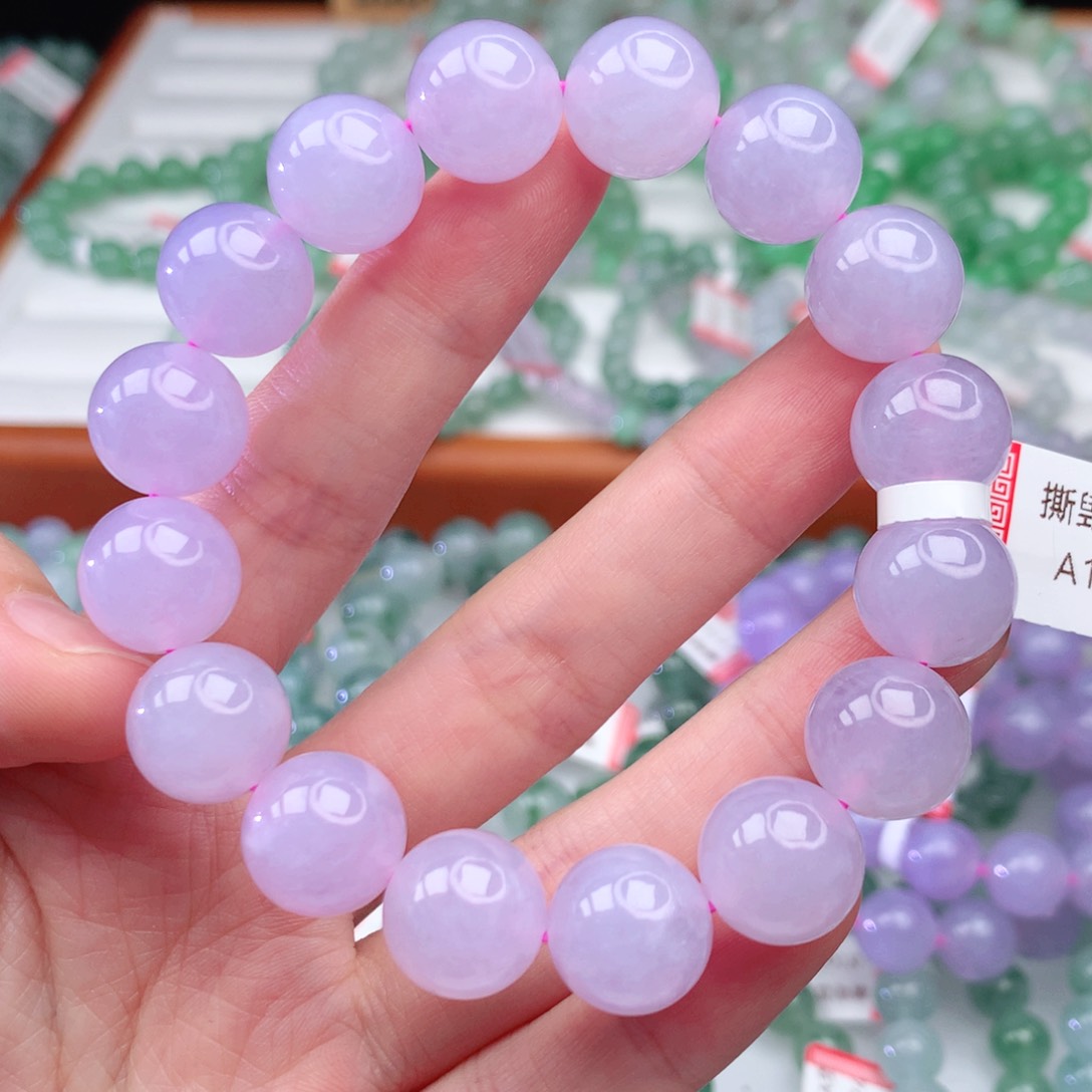 翡翠手链未镶嵌小*翡翠13mm