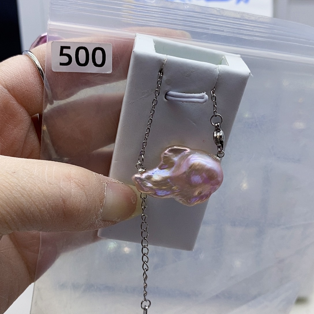 颈饰合金淡水珍珠