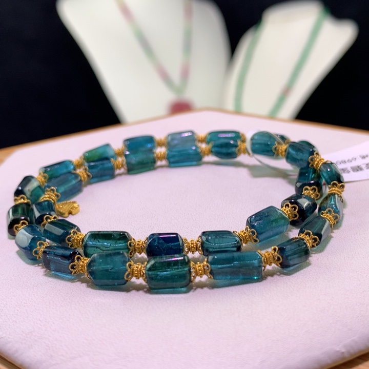 双色碧玺手链未镶嵌