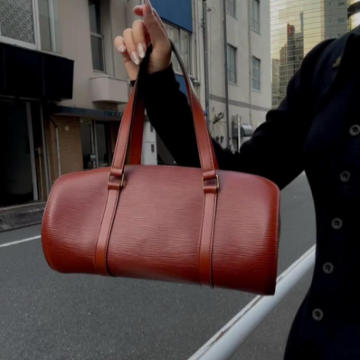 95新 LouisVuitton/路易威登 焦糖色水波纹巴比龙