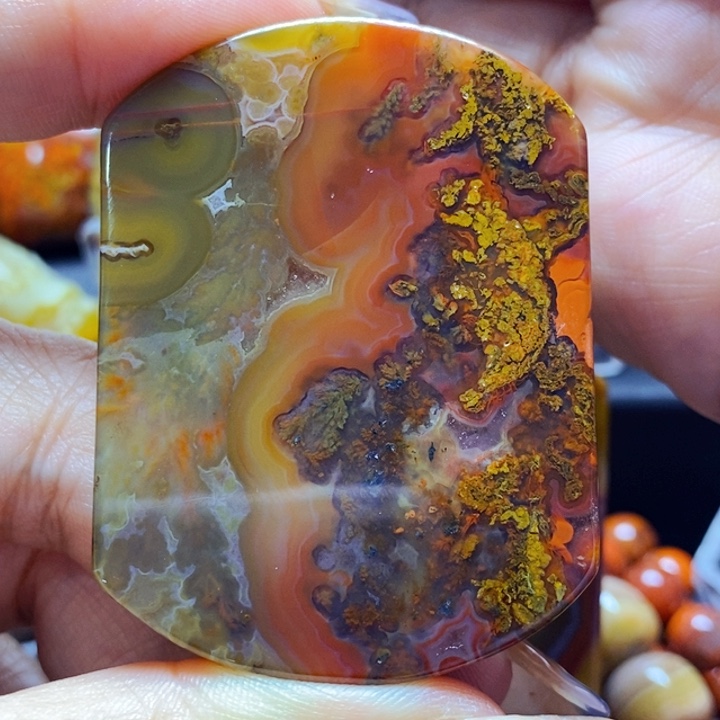 玛瑙/玉髓吊坠(不含链)未镶嵌