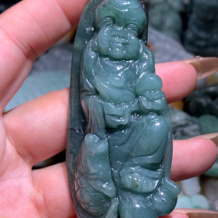 翡翠未镶嵌颈饰保真天然A货翡翠