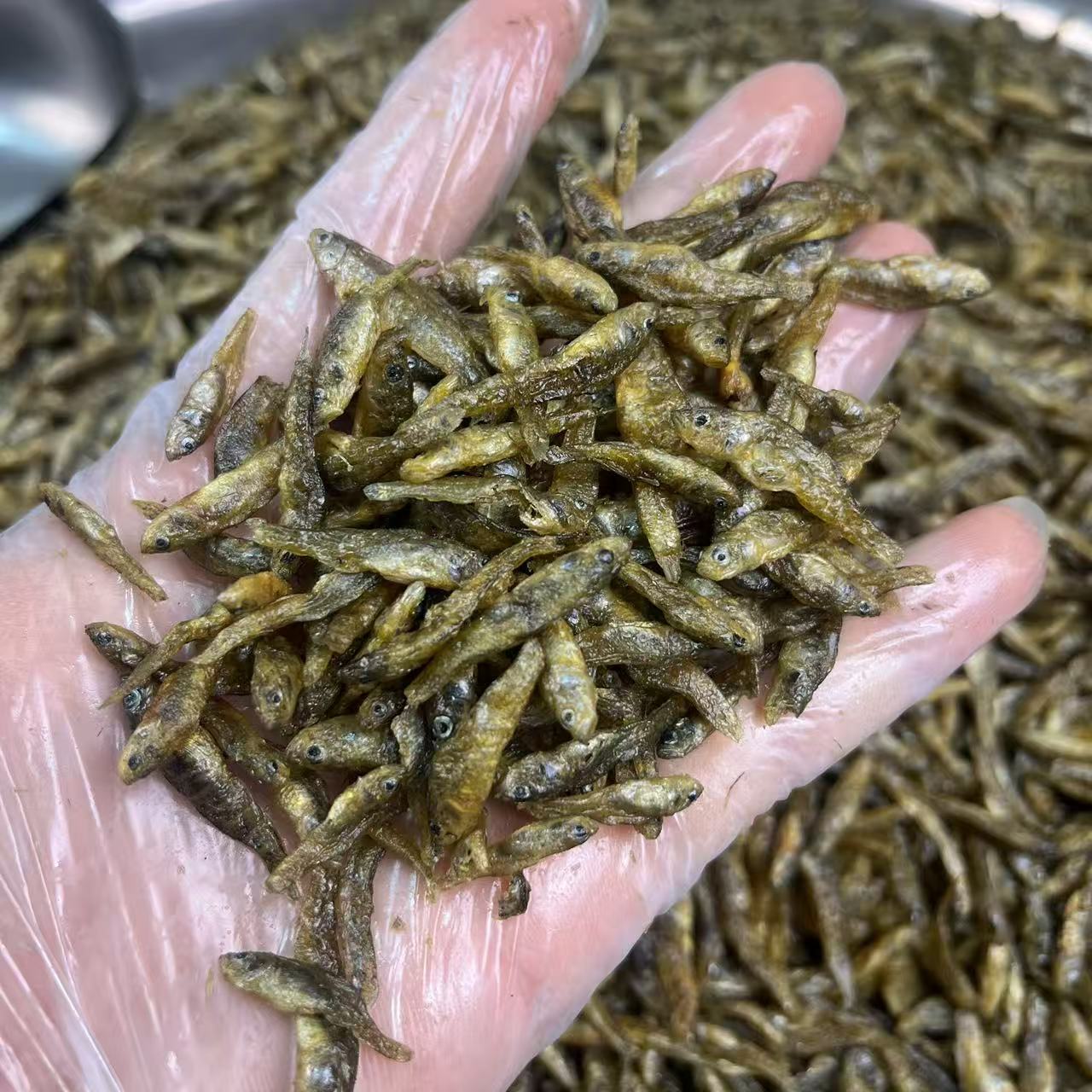 湘西野生油炸小木头鱼淡水无沙农家特色小鱼干