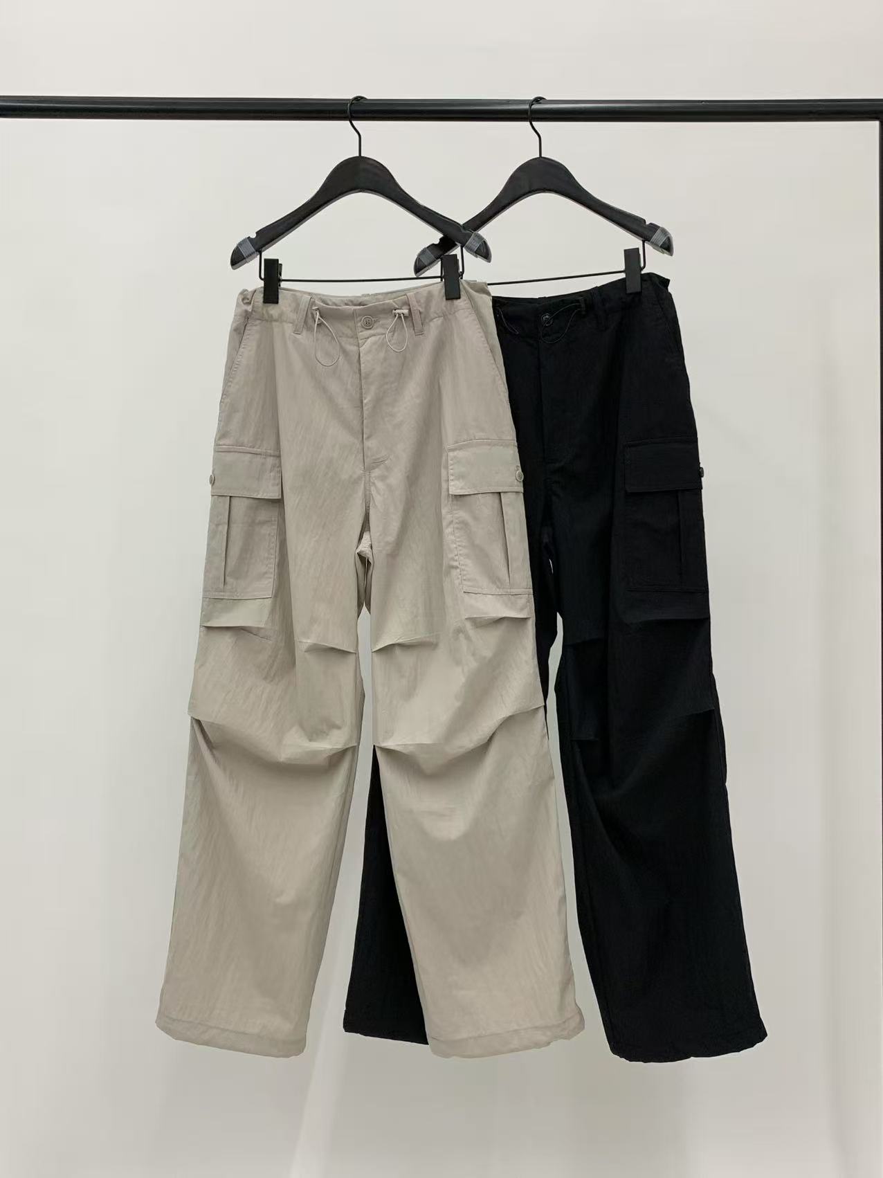 喜喜家OBJECT新款黑色浅色工装裤