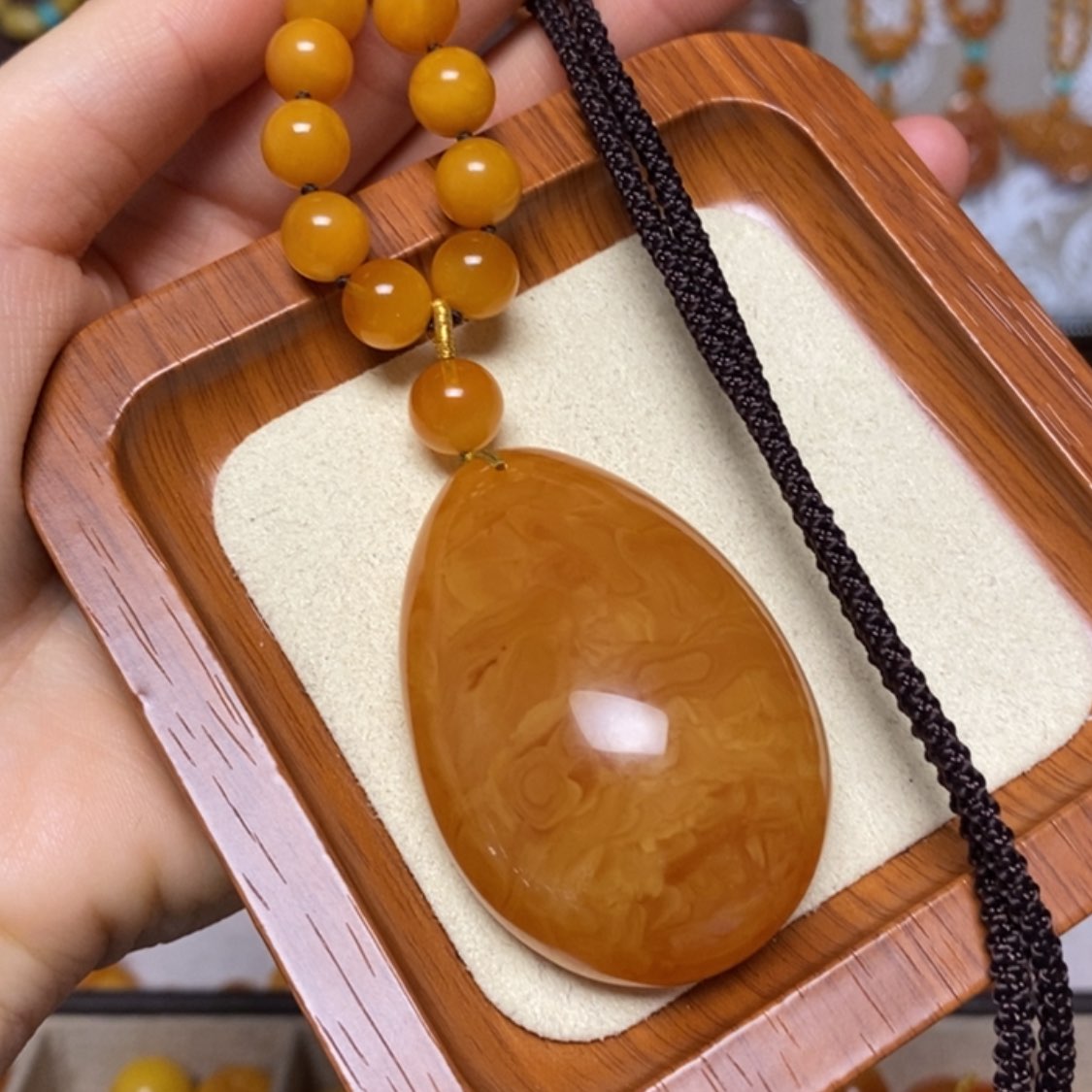 【闪购商品】蜜蜡颈饰未镶嵌项链