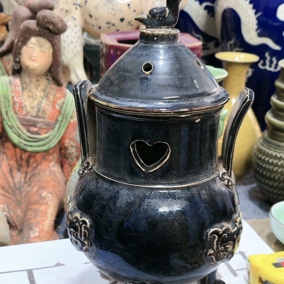 瓦当摆件摆件茶桌茶餐台陶瓷海*