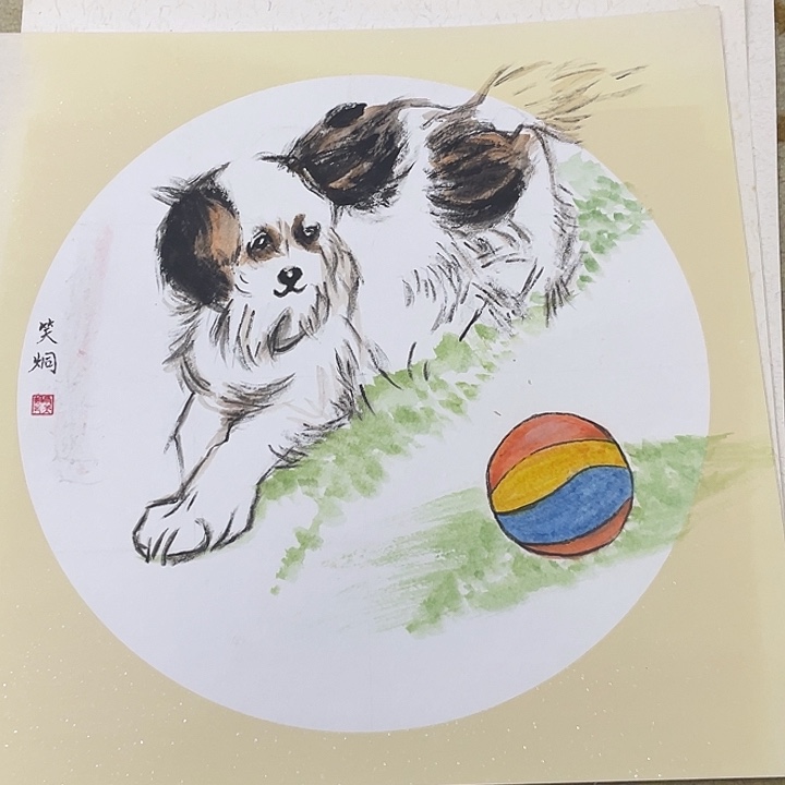 国画38-38卡纸作品艺