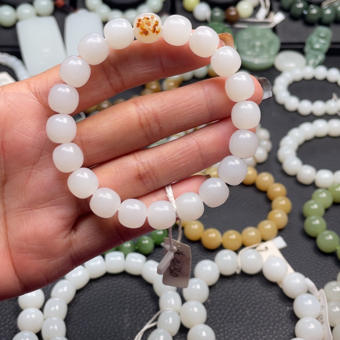 和田玉未镶嵌手链