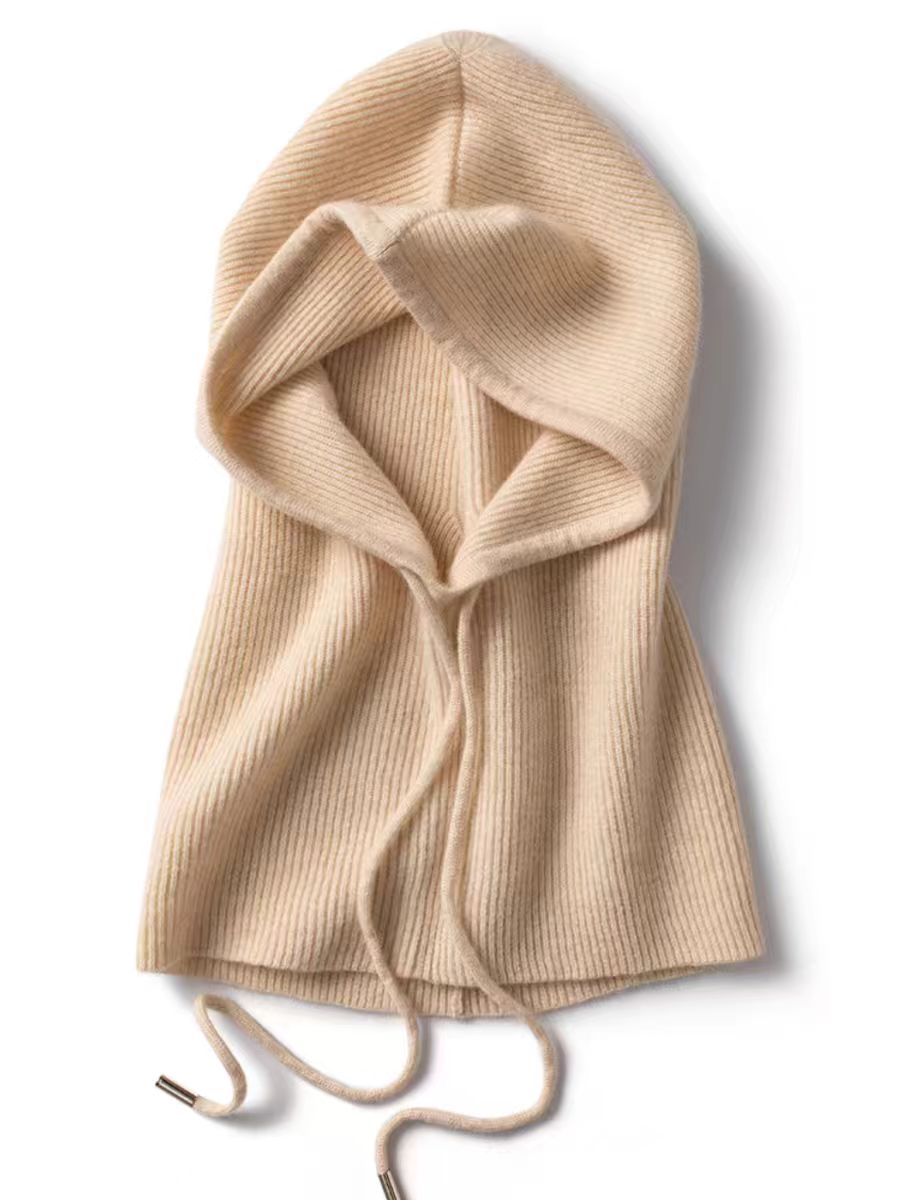 老粉指定要！休闲叠穿！加厚元宝针山羊绒帽子男女同款R22509