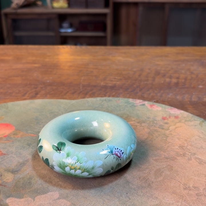 柴烧纯手工手绘陶瓷