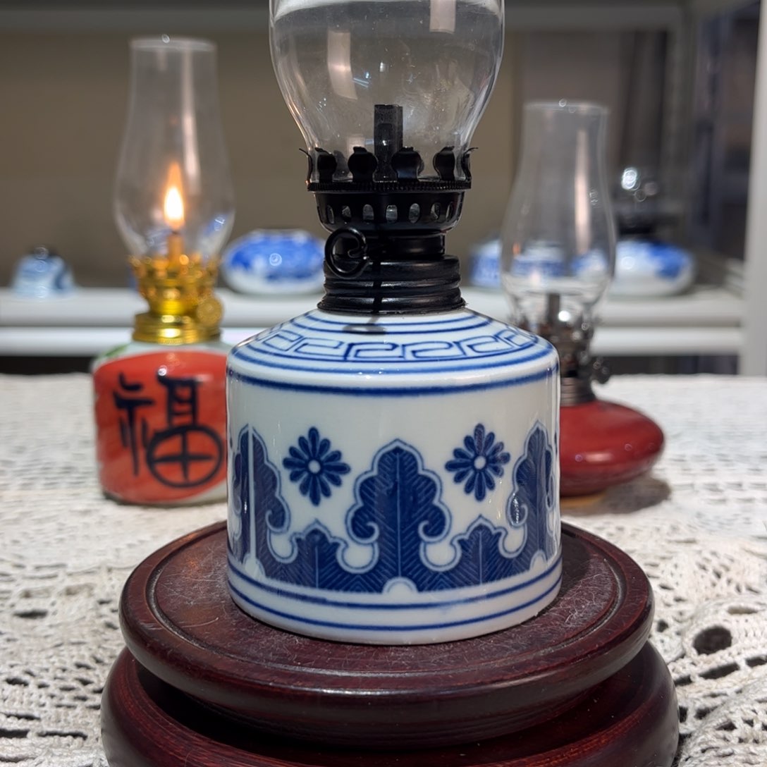 摆件景德镇陶瓷香薰灯