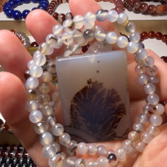 红***麦玛瑙/玉髓未镶嵌手链