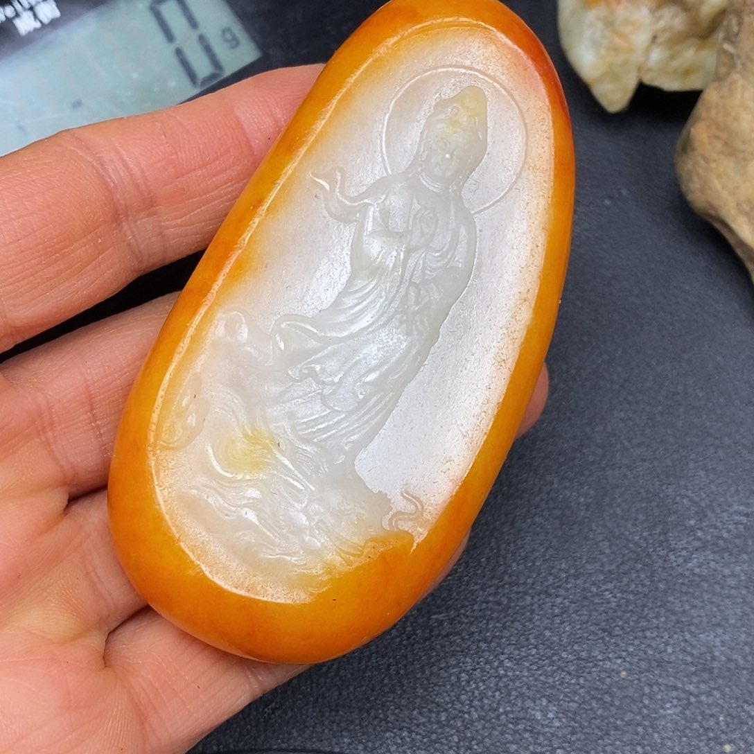 和田玉未镶嵌挂件