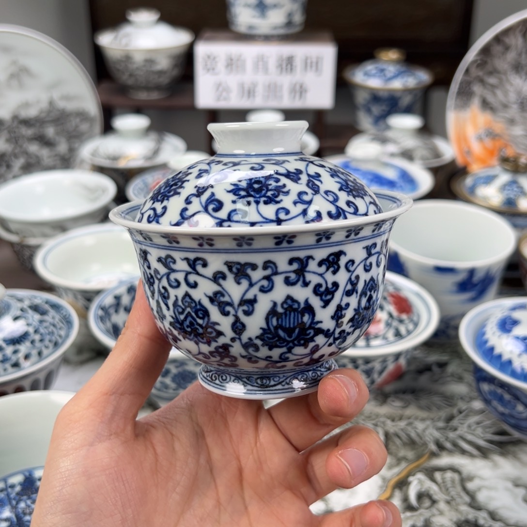 摸***王景德镇手工手绘陶瓷