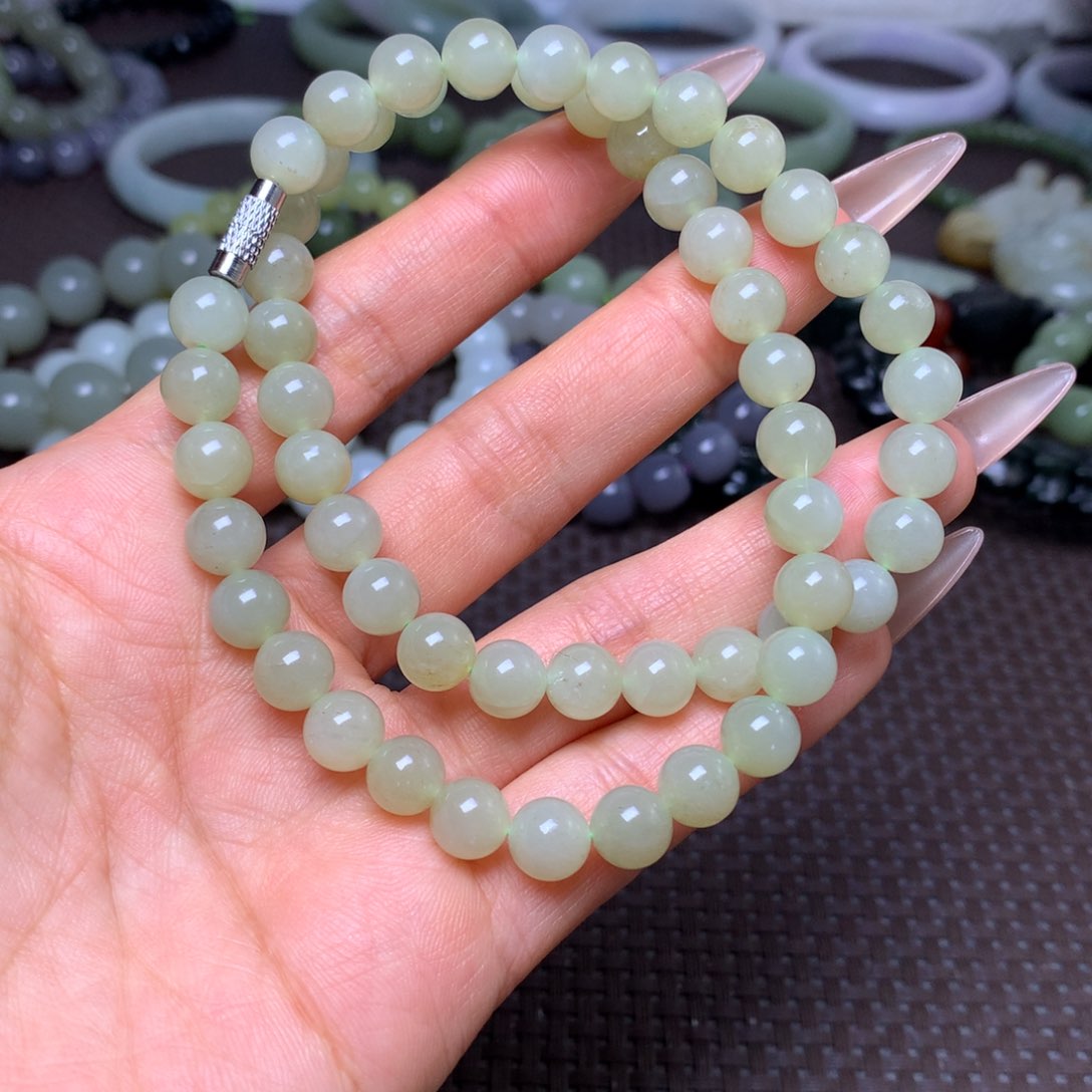 未镶嵌手串和田玉卡8