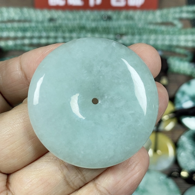 【闪购商品】翡翠颈饰未镶嵌玉吊坠翡翠玉平安扣