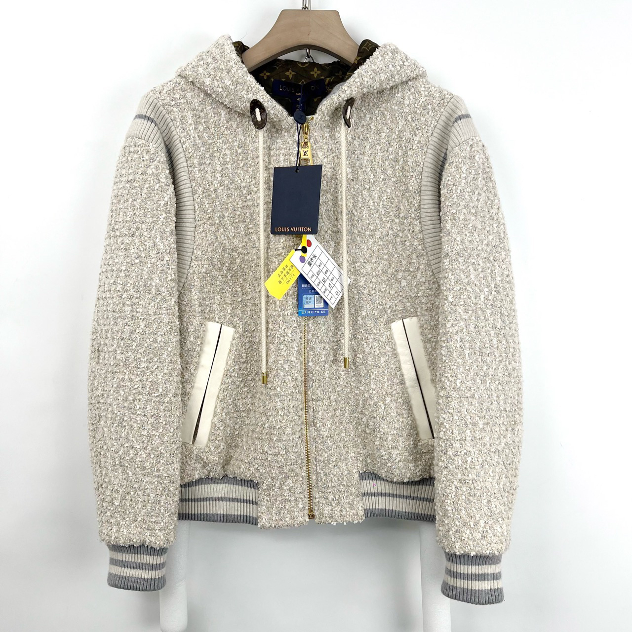 全新未使用 LouisVuitton/路易威登 42码老花内里粗花呢外套06174