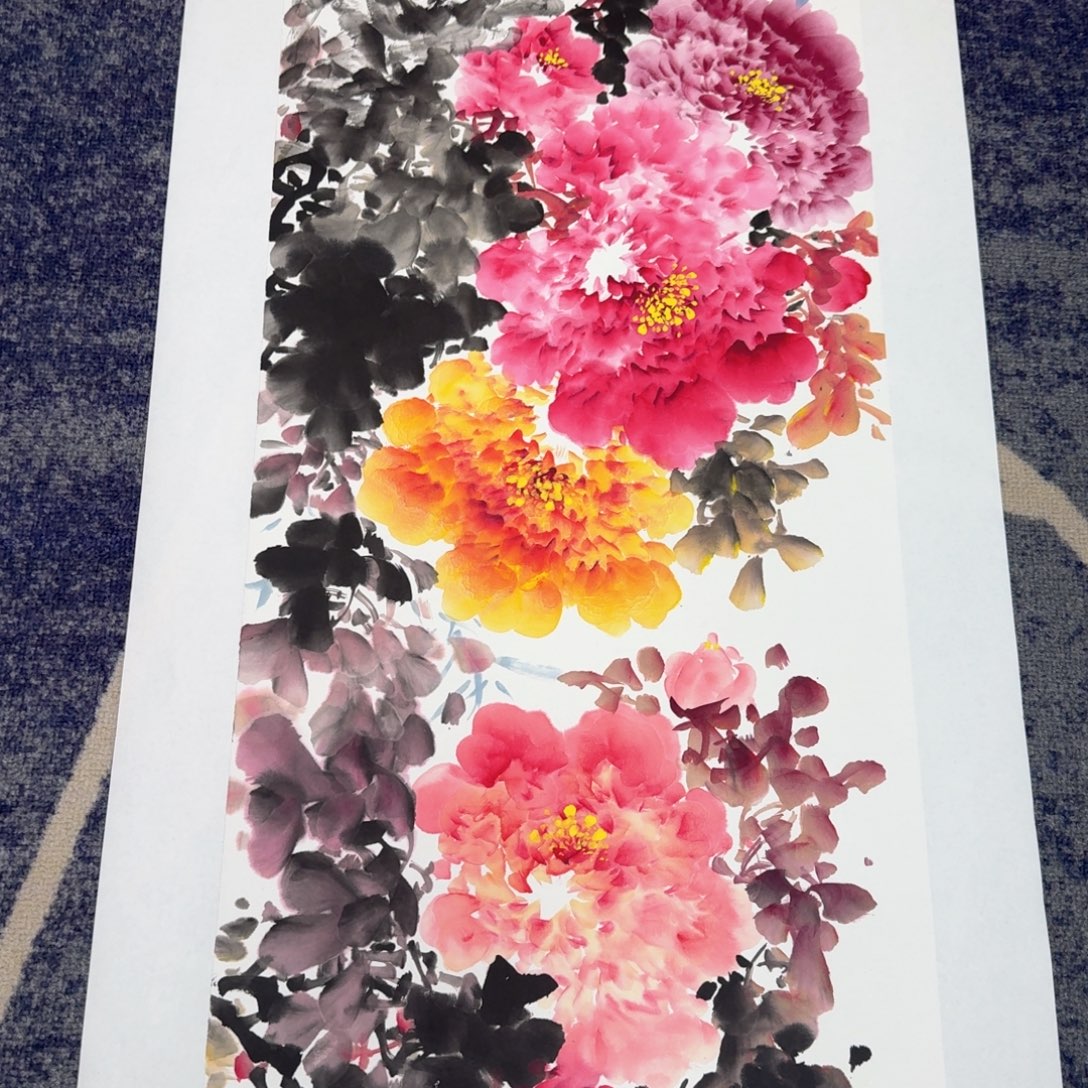 国画国画作品山水花鸟纯手绘