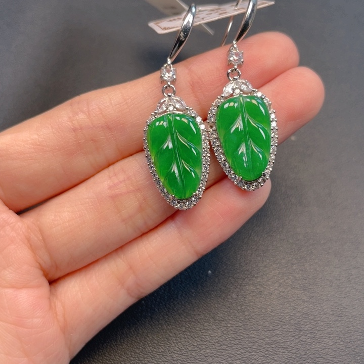 翡翠银S925镶嵌吊坠(不含链)