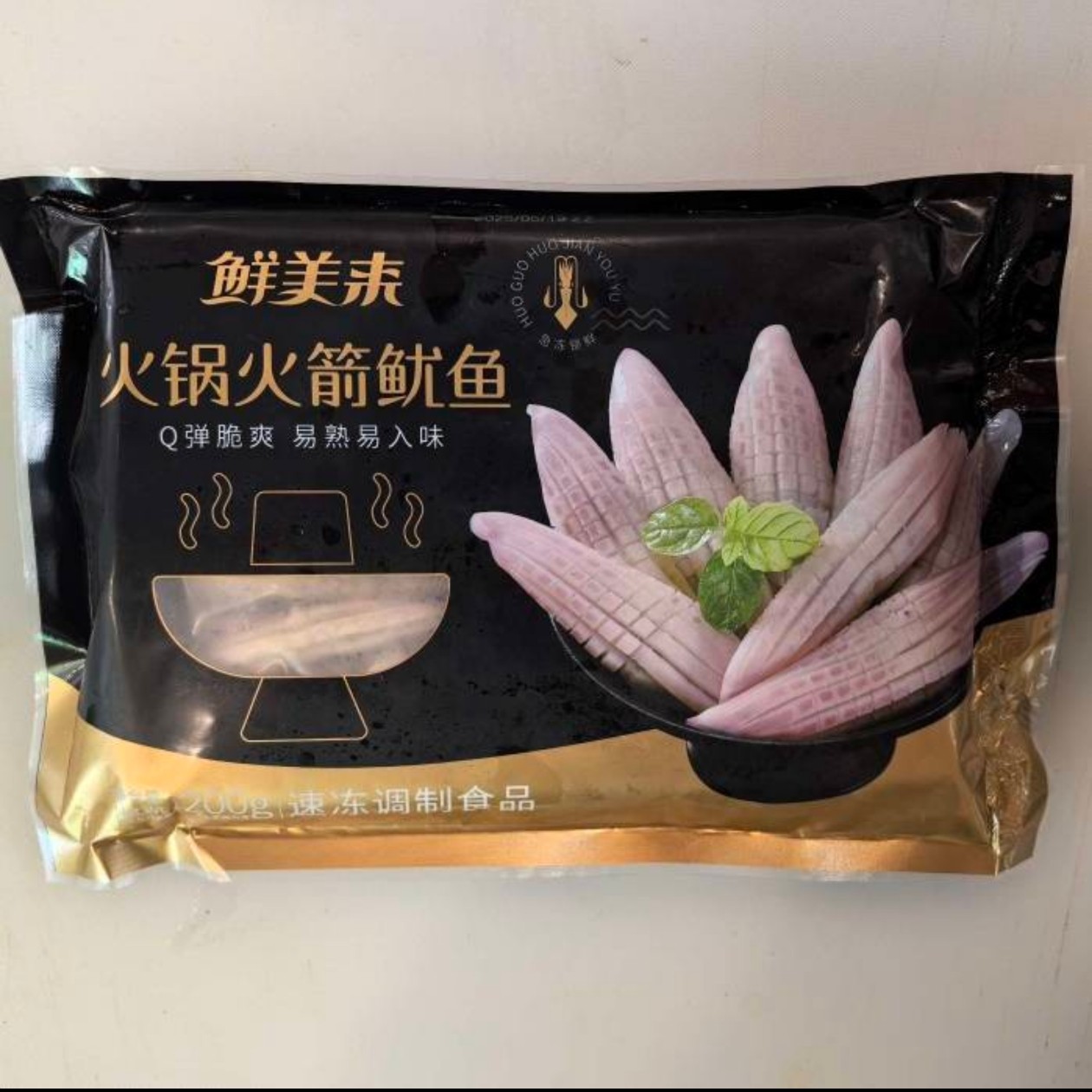 鲜美来火锅火箭鱿鱼200g
