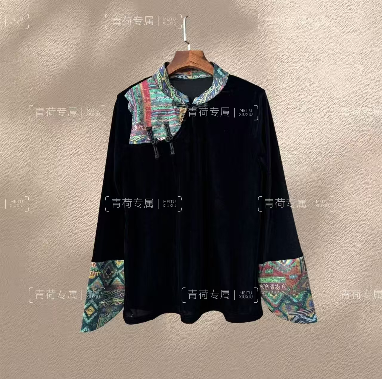 【青荷专属】民族风盘扣上衣 中式上衣小众设计款百搭复古时尚